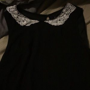 Black Collared Tank Top